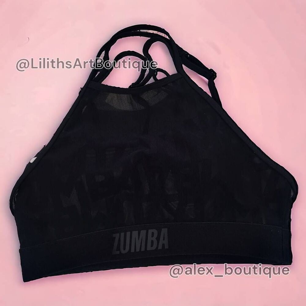 🖤Zumba Sheer Mesh Sports Bra(G018)-Size M for Women - Picture 4 of 8